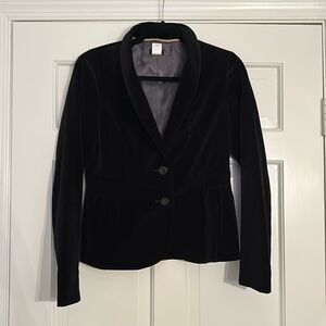 J. Crew Factory Black Velvet Blazer
